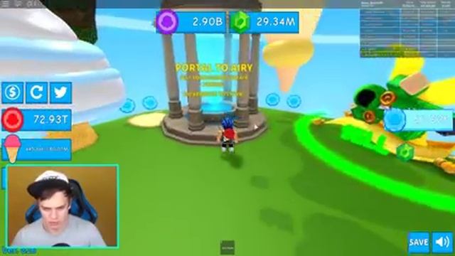 НОВЫЙ ТОП-1 ПИТОМЕЦ и РЮКЗАК на 180 МИЛЛИОНОВ МЕСТ !!! Симулятор Мороженого Roblox смотреть онлайн