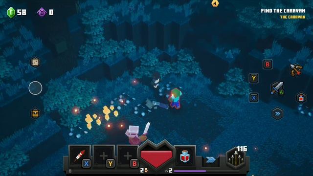 Minecraft Dungeons Touch Controls Xbox xCloud Game Pass! Galaxy Tab A Gameplay смотреть онлайн