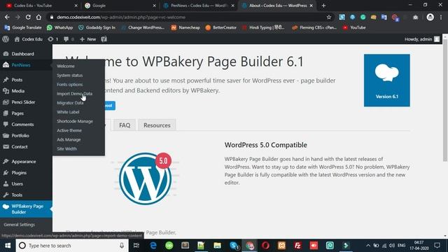 How To Import Theme Demo Data On The WordPress | Codex Edu смотреть онлайн