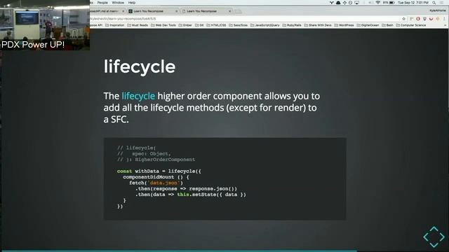 Portland ReactJS - September - Kyle Shevlin - Recompose смотреть онлайн
