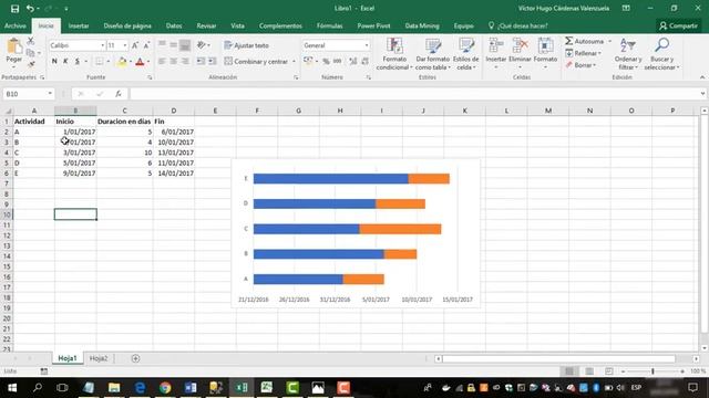 Crear un Diagrama de Gantt en Microsoft Excel смотреть онлайн