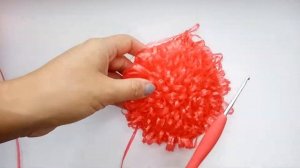 Мочалка Цветок крючком / Мочалка крючком /Подробный Мастер-класс Мочалки крючком / Круглая Мочалка