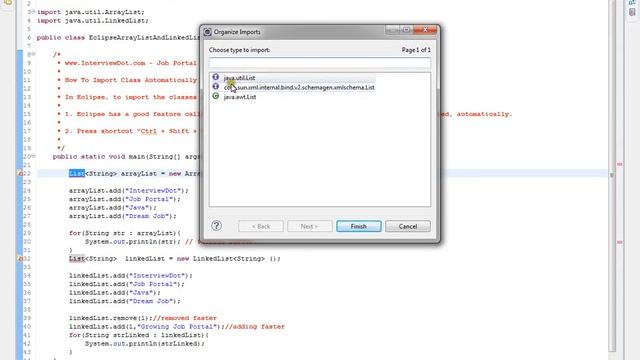 HOW TO IMPORT CLASSES AUTOMATICALLY IN ECLIPSE смотреть онлайн