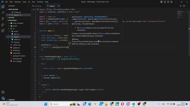 Build a real time chat app with Firebase and React.js | Beginner tutorial смотреть онлайн