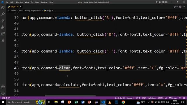 PYTHON CALCULATOR CUSTOMTKINTER MODERN TKINTER PROJECT смотреть онлайн