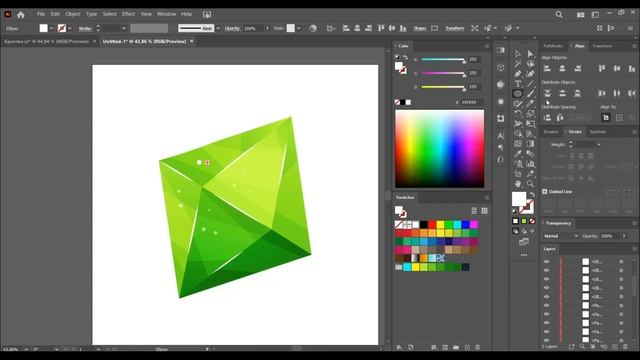 РИСУЕМ МАГИЧЕСКИЙ КРИСТАЛ В ADOBE ILLUSTRATOR смотреть онлайн