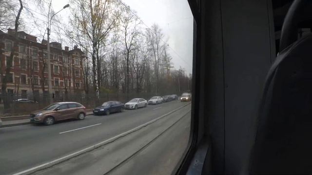 Трамвай "3077 по 38 по Политехнической" Петербурга 13-***: ЛВС-86К 3077 по №38 (16.11.23) смотреть онлайн