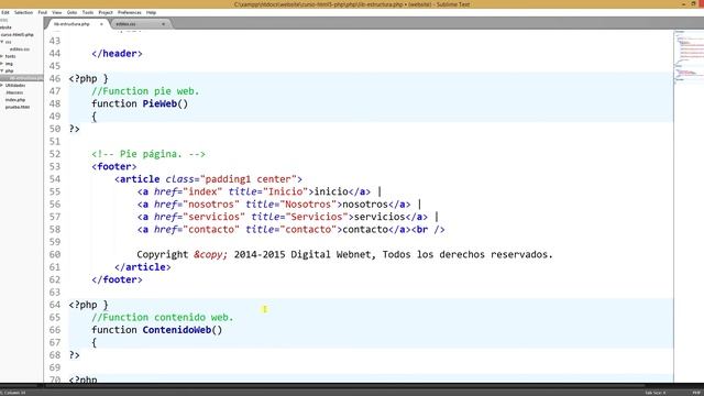 10) Tutorial HTML5 - PHP | Maquetación pie página, PHP e CSS3. смотреть онлайн
