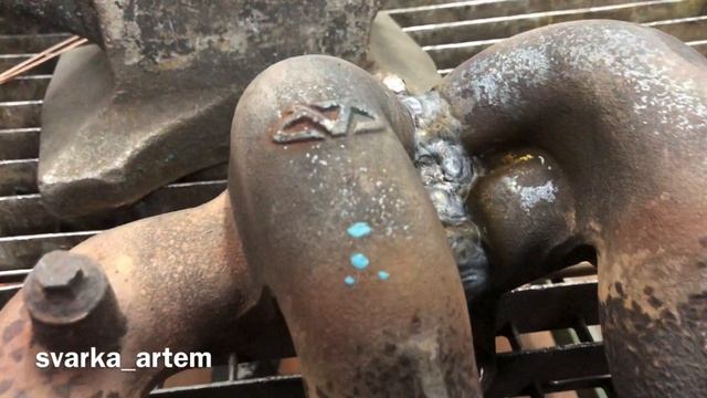 Сварка чугунного коллектора. смотреть онлайн