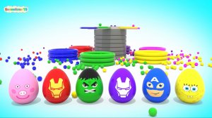 Учим цвета с Яйцами с Сюрпризом Шариками и Цветными Бассейнами - Мультики для малышей - ВолшебствоТВ