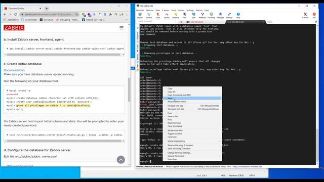 ZABBIX INSTALLATION смотреть онлайн