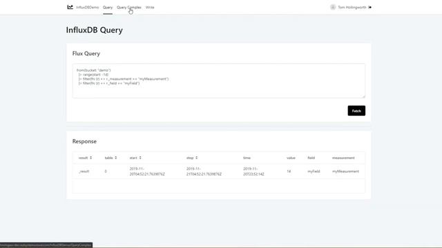 OutSystems InfluxDB Demo смотреть онлайн