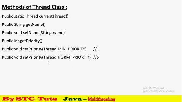 Important Constructors and Methods of Thread Class in Java (हिंदी में) смотреть онлайн