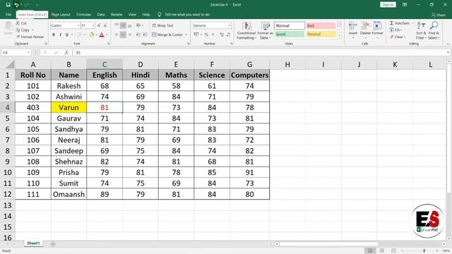 How to use Undo and Redo options in Excel // #Excel Excel videos // Excel में undo और redo सीखें смотреть онлайн