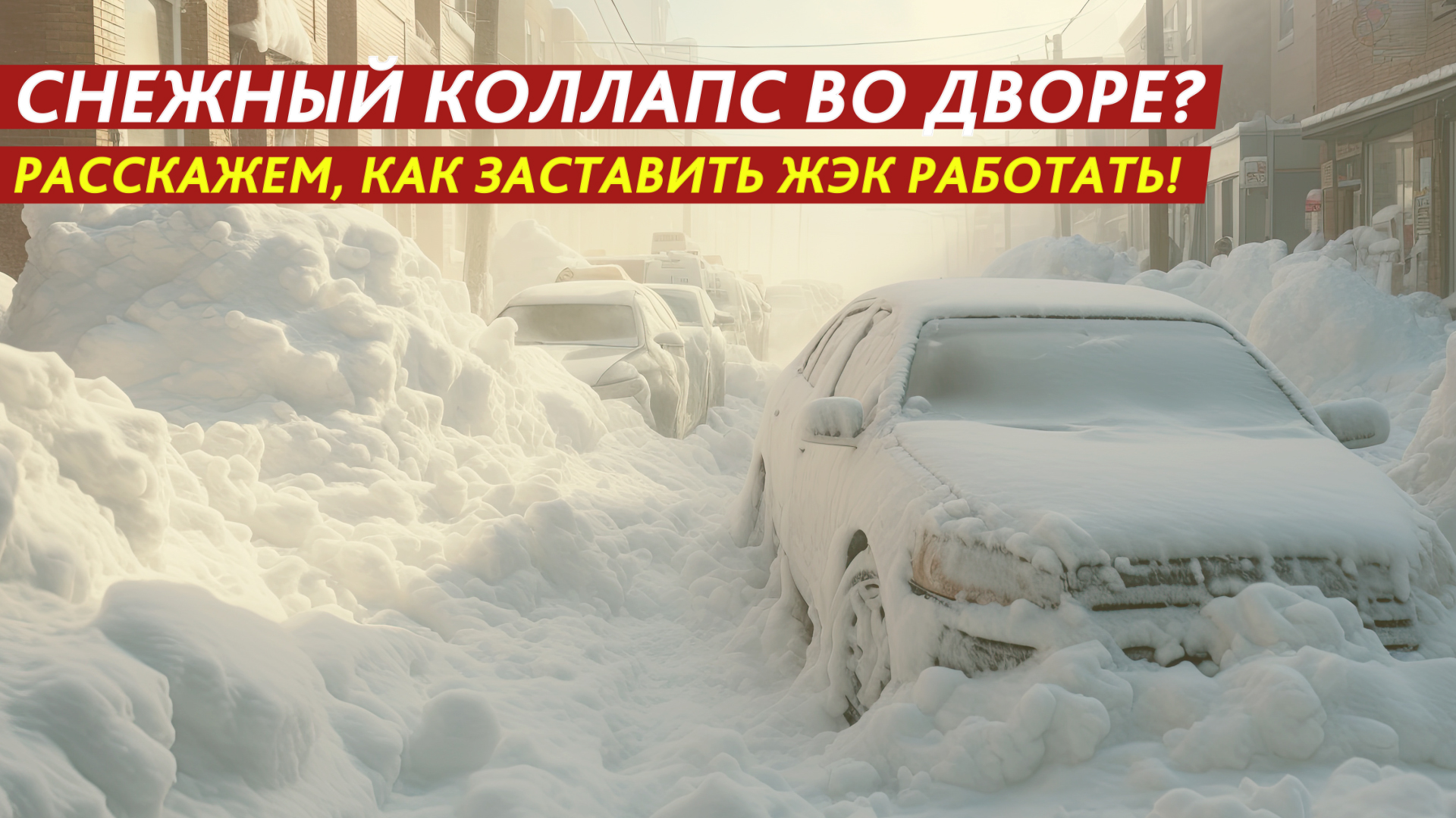 Снежный коллапс во дворе? Расскажем, как заставить ЖЭК работать! смотреть онлайн