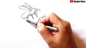 Как нарисовать пчелу поэтапно | Учимся рисовать