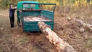 Самодельный МЕГАподъемник или погрузка 4-х метрового бревна в одиночку