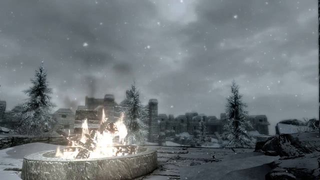 Skyrim (ASMR/Sleep Aid) Nap time at High Hrothgar - Ambient Sounds смотреть онлайн