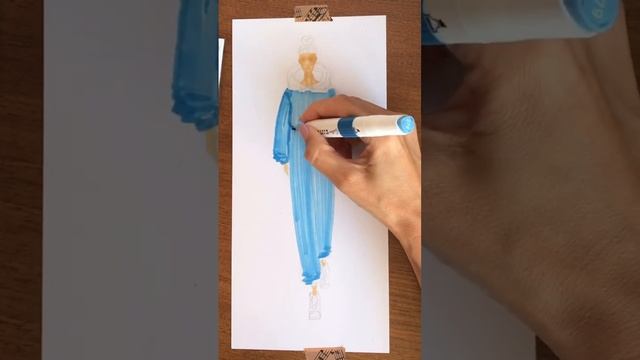 Фэшн иллюстрация трикотажного костюма. Учусь рисовать в школе модельеров смотреть онлайн