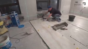 Укладка керамогранита 60x120. Супер гребёнка для плитки 600мм.