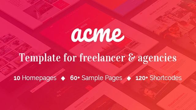 ACME - Theme for freelancers & agencies | Themeforest Website Templates and Themes смотреть онлайн