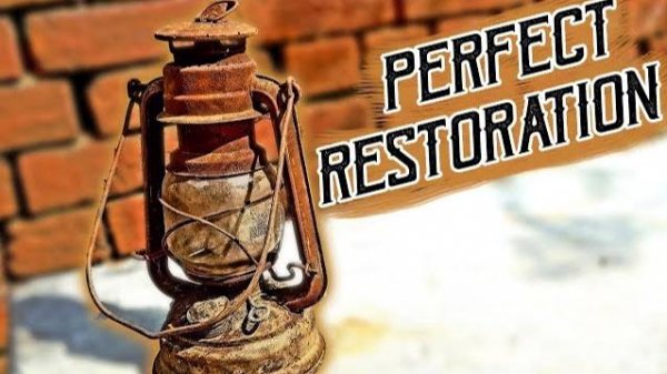 RUSTY LAMP RESTORATION - 1912 Useless OLD LANTERN