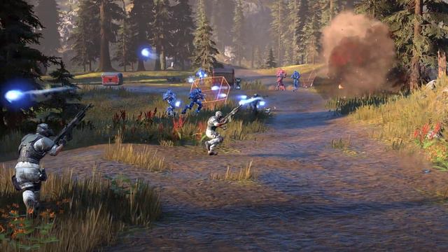 Elites Attack the UNSC FOB - HALO INFINITE NPC Wars смотреть онлайн