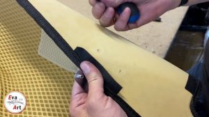 Как установить логотип/шильдик марки авто на ЕВА (эва) коврик.