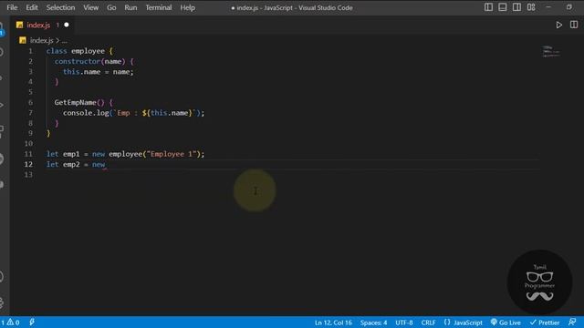 Class and Constructor in JS | Tutorial in Tamil | Tamil Programmer смотреть онлайн