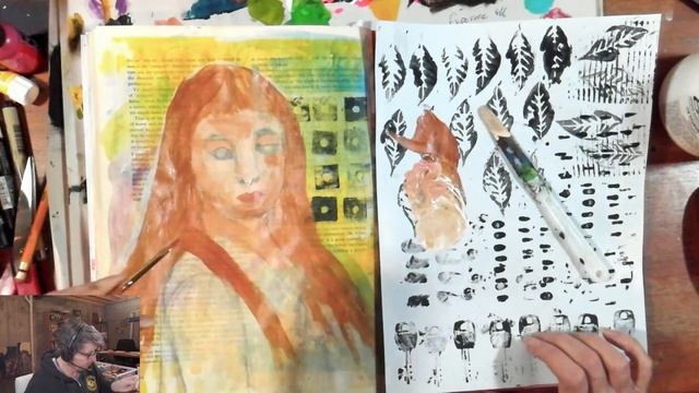 How to Use Tracing Paper to Draw a Face for your Art Journal Page смотреть онлайн