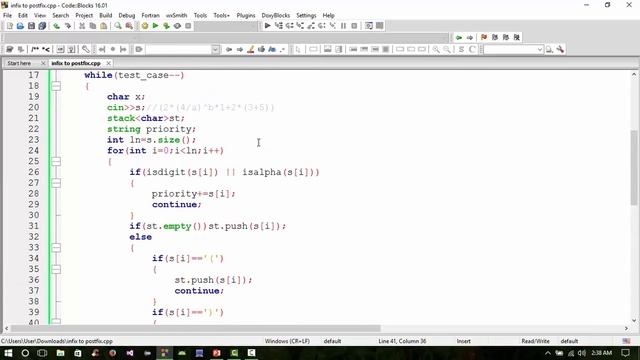 infix to postfix conversion (BANGLA) смотреть онлайн