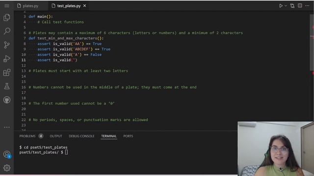 PROBLEM SET 5: RE-REQUESTING A VANITY PLATE | SOLUTION (CS50 PYTHON) смотреть онлайн