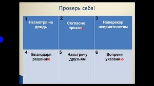 Повторение союз и предлог 7 класс