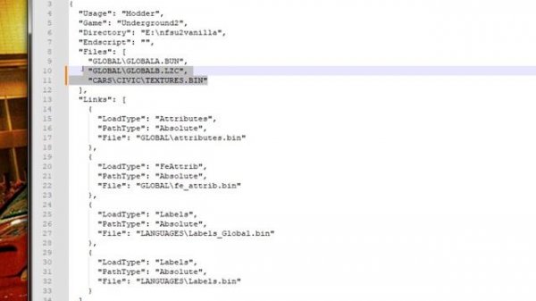 NFSU2 Binary Tutorial - Set Up and Replacing Textures