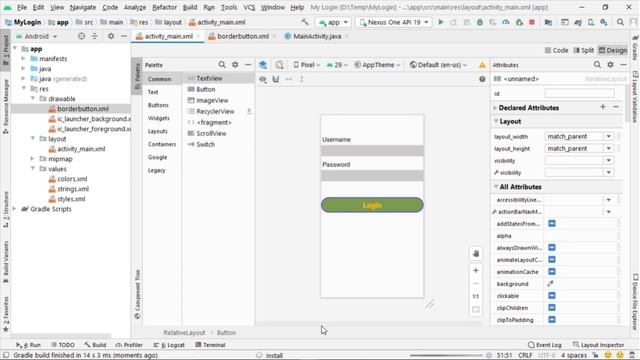 add border, change shape and color of button and textbox in android studio? | android programming смотреть онлайн