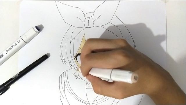 Real Time Eyes and Skin - Sarashina Ruka Drawing смотреть онлайн