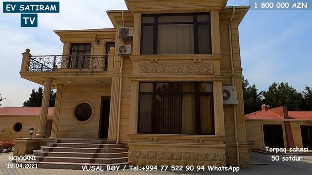 50 SOTDA MÖHTƏŞƏM EV SATILIR NOVXANIDA /Недвижимость в Баку / EV SATIRAM TV/ bag evleri /ev satışı смотреть онлайн