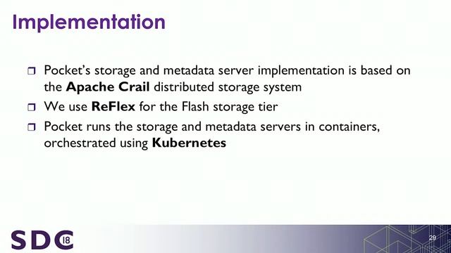 SDC 2018 - Ephemeral Storage for Serverless Analytics смотреть онлайн
