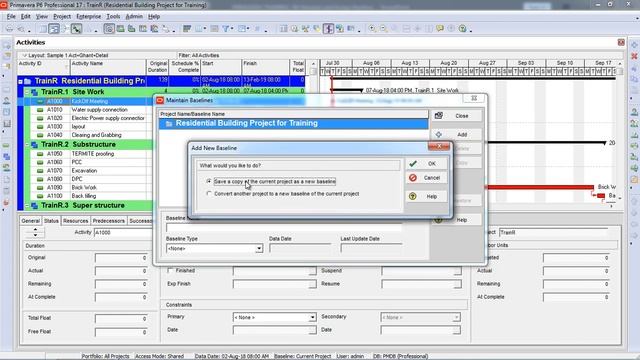 PPM P6 - 08 Maintain and Assign Baseline смотреть онлайн