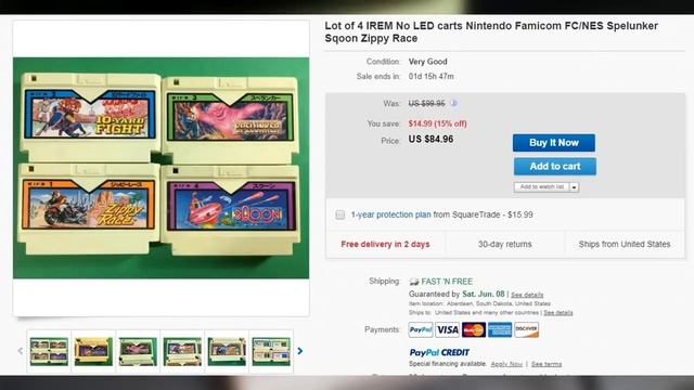 Все виды картриджей Famicom смотреть онлайн