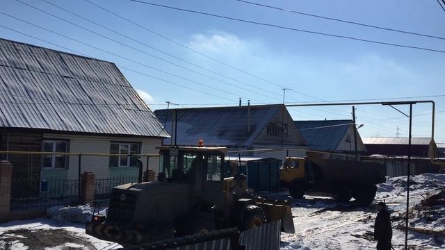 уборка снега в частном секторе (район Рябкова г.Курган) смотреть онлайн