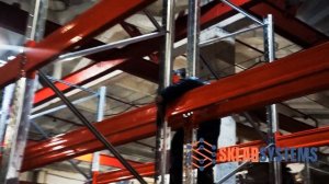 Монтаж системы паллетных стеллажей. Проект компании "SkladSystems"