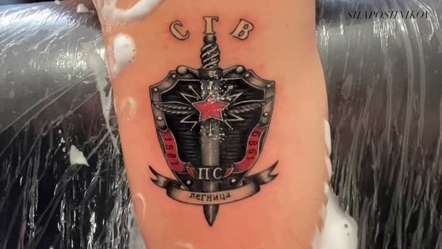 Армейская татуировка в реализме. #татуировка смотреть онлайн