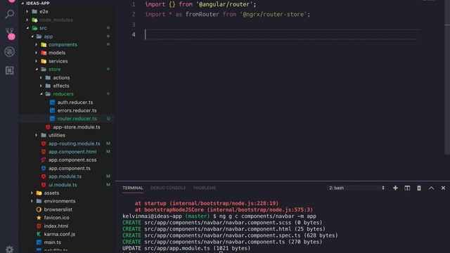 Ideas App - Angular NgRx 08 Router Store смотреть онлайн