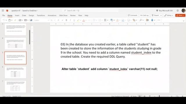 47. Database Management System Task 47 смотреть онлайн
