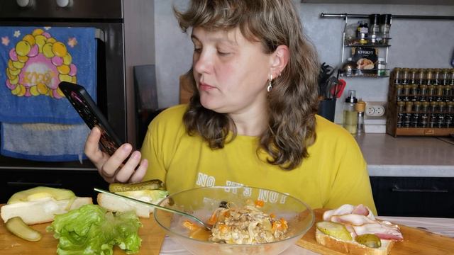 Мукбанг Спагетти с мясом и бутики