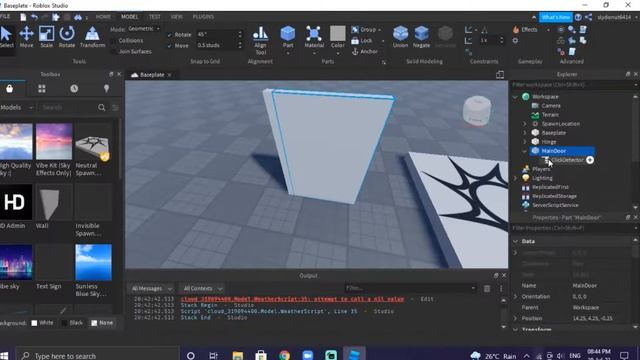 How to make an Animated Door | Roblox Studio | Tutorial смотреть онлайн