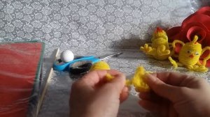DIY Пасхальные поделки для  детей с пушистой проволоки
