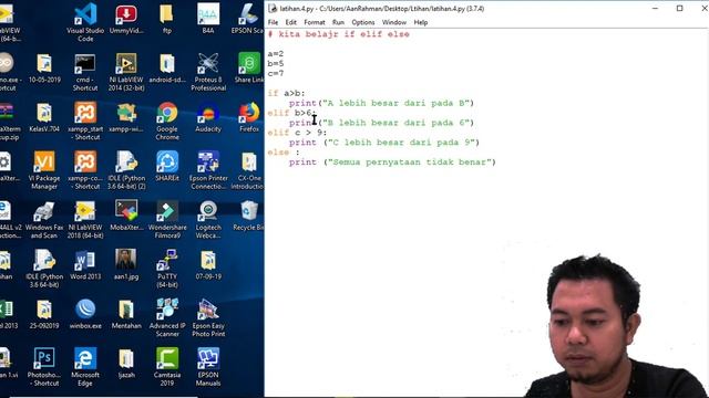 Python Dasar #4 If Elif Else смотреть онлайн