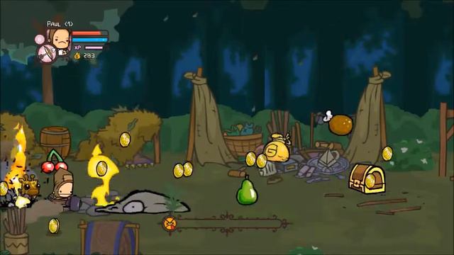 [Castle Crashers] Defeating the Troll Mother with the campfire смотреть онлайн